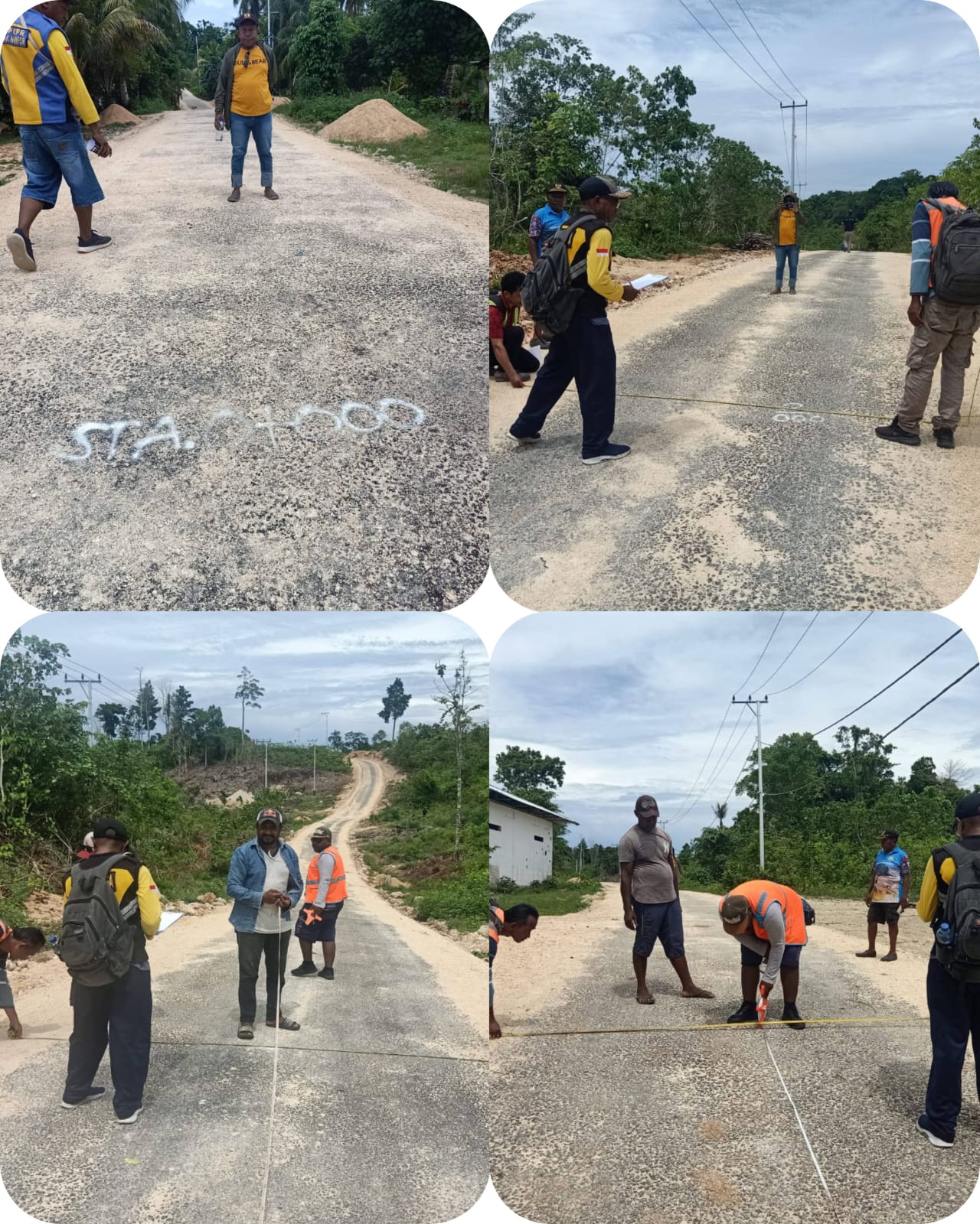 Kegiatan PHO Ruas Jalan Bromsi-Saribra (LAPEN) Panjang Jalan 4.957 Km Lebar Jalan 3m Tahun 2025