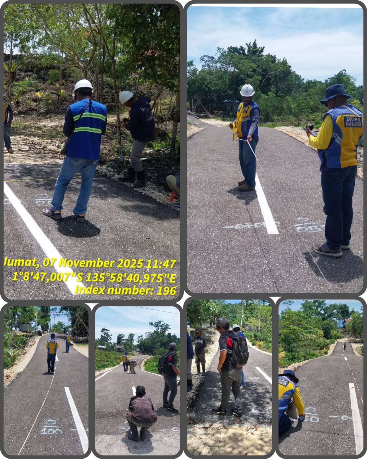 Kegiatan PHO  Ruas Jalan Tanjung Sarweri (LATASIR) Panjang Jalan 200m Lebar 3m.Tahun 2025